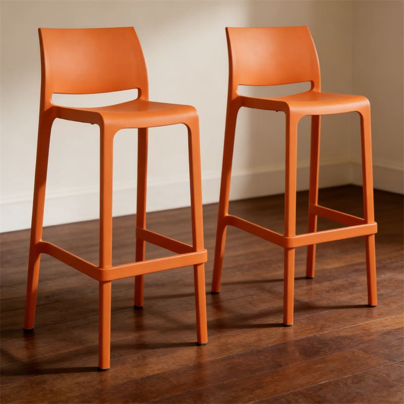 2. Stackable Space-Saving Commercial Bar Stool