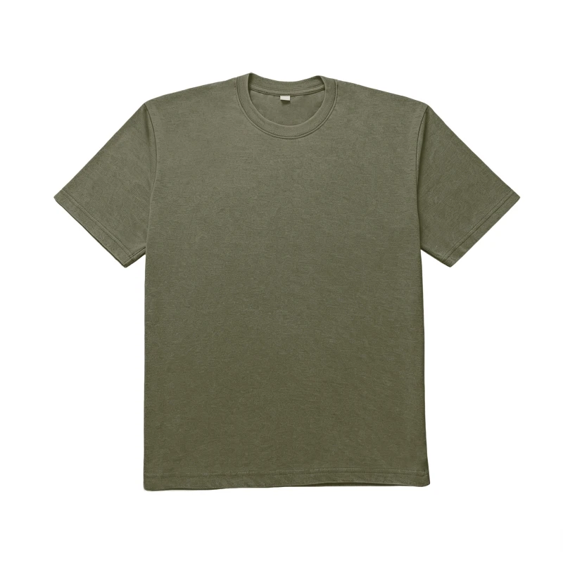 230g 50% Cotton50% Polyester Aicd washed T-shirt MY2026066 - Image 9