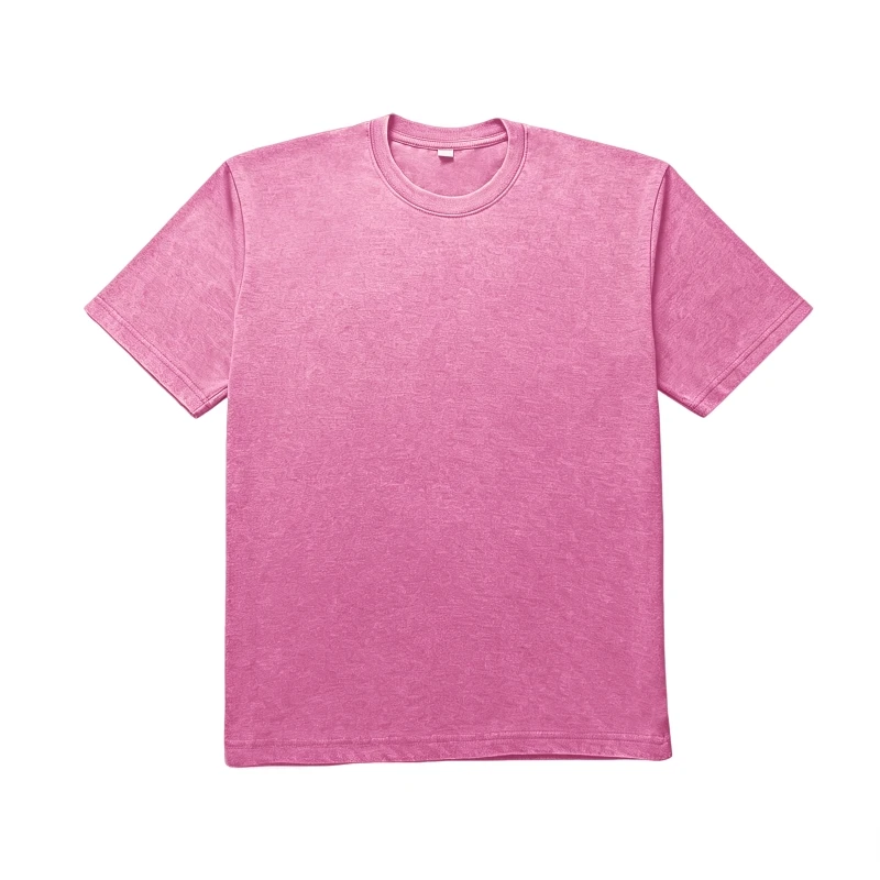 230g 50% Cotton50% Polyester Aicd washed T-shirt MY2026066 - Image 7