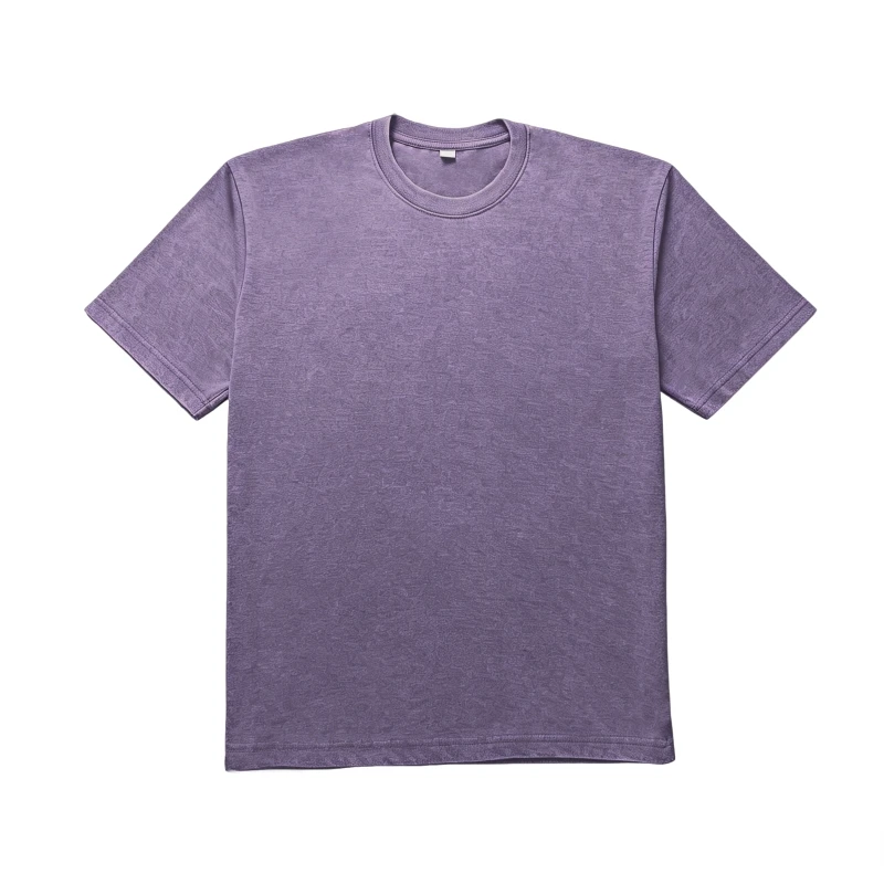 230g 50% Cotton50% Polyester Aicd washed T-shirt MY2026066 - Image 6