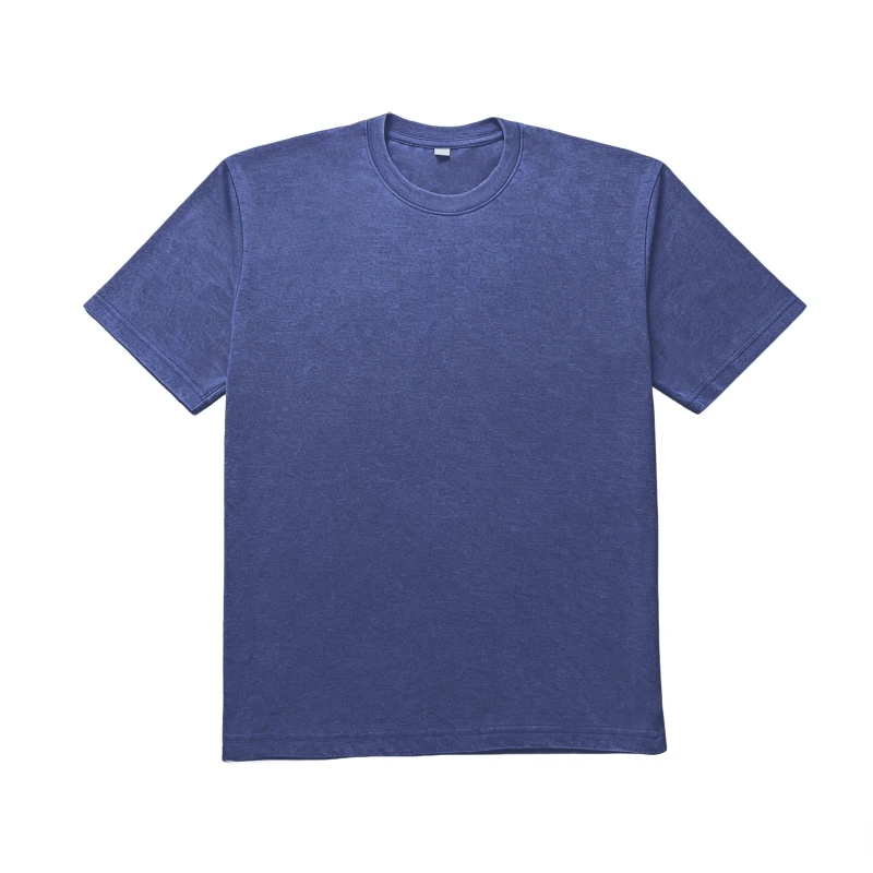 230g 50% Cotton50% Polyester Aicd washed T-shirt MY2026066 - Image 4